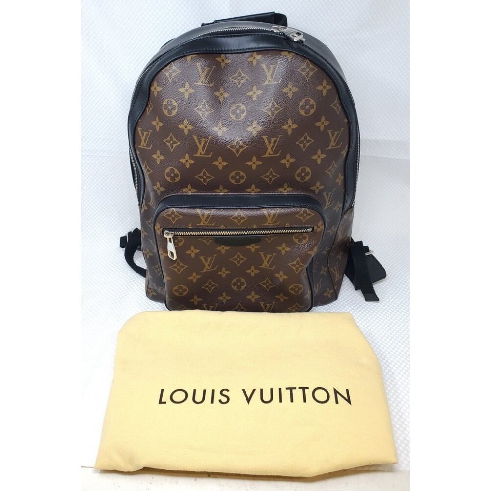 LOUIS VUITTON Monogram Macassar Josh Backpack w/ Dustbag & COA